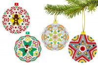 Mandalas boules de Noël